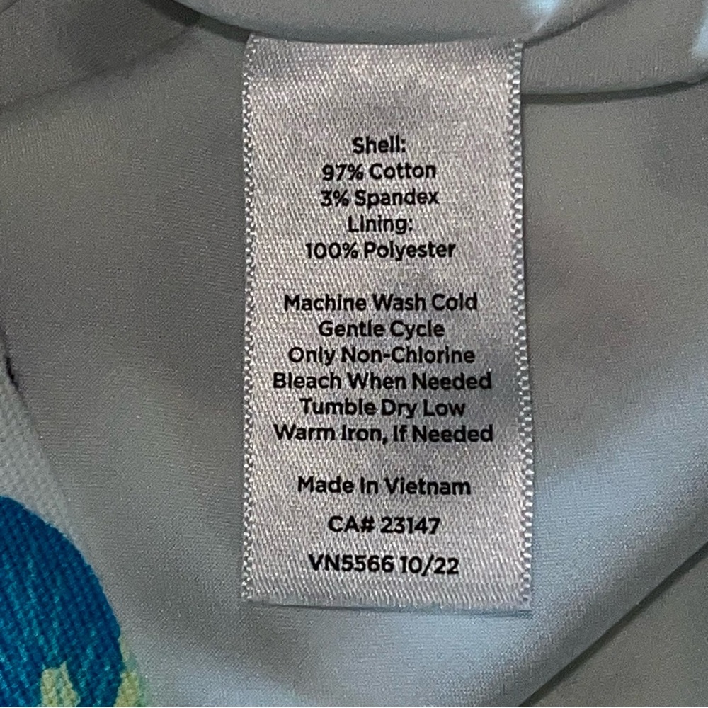Talbots Butterfly Print Cotton Canvas Lined Skirt Size 6P, 6 Petite - Picture 10 of 11